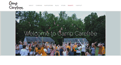 Desktop Screenshot of campcarefree.org