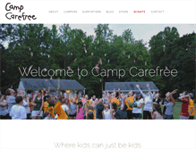 Tablet Screenshot of campcarefree.org